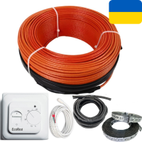 Комплект нагрівальний кабель Volterm HR12  + терморегулятор механічний EcoReg M5.16 